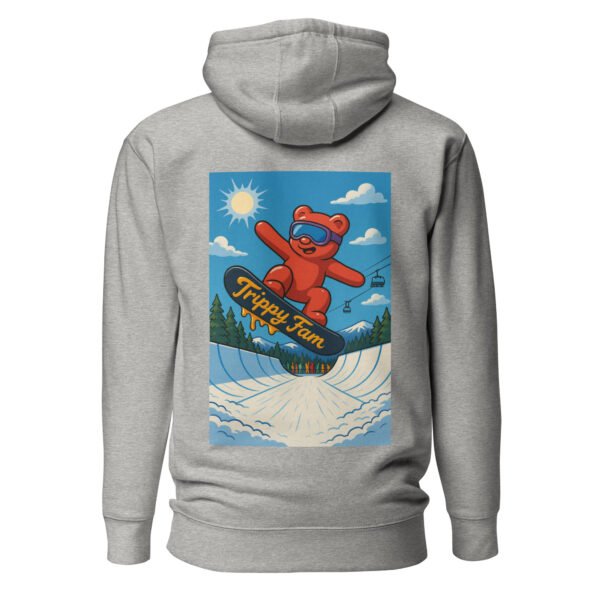 Official TrippyFam Hoodie – Half Pipe Snowboard Bear - Image 15
