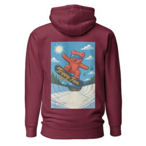 Official TrippyFam Hoodie – Half Pipe Snowboard Bear