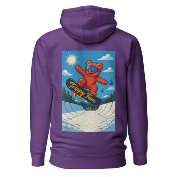 Official TrippyFam Hoodie – Half Pipe Snowboard Bear - Image 12