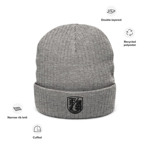TrippyFam Crest Beanie | Streetwear Knit Hat - Image 4