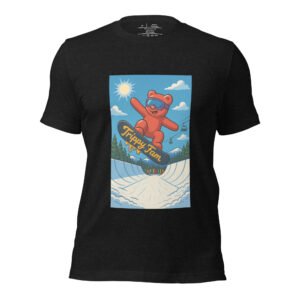 Trippy Bear Snowboard Tee | Psychedelic Ski & Snowboard Shirt