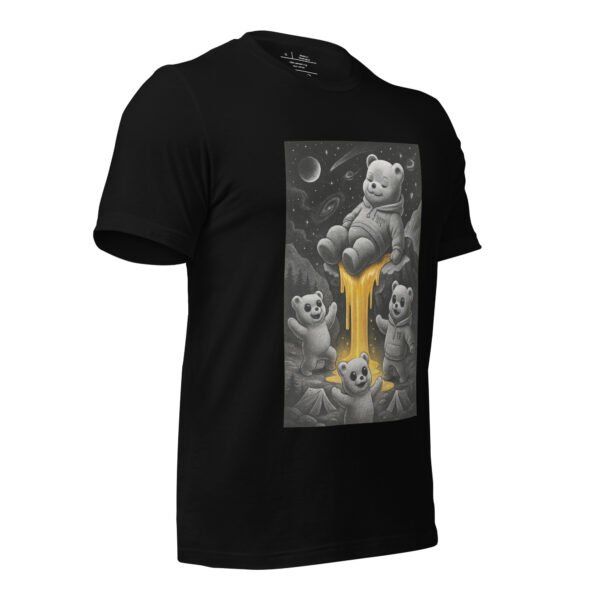 Cosmic Honey Bear Tee | Trippy Space Graphic Shirt - Image 5