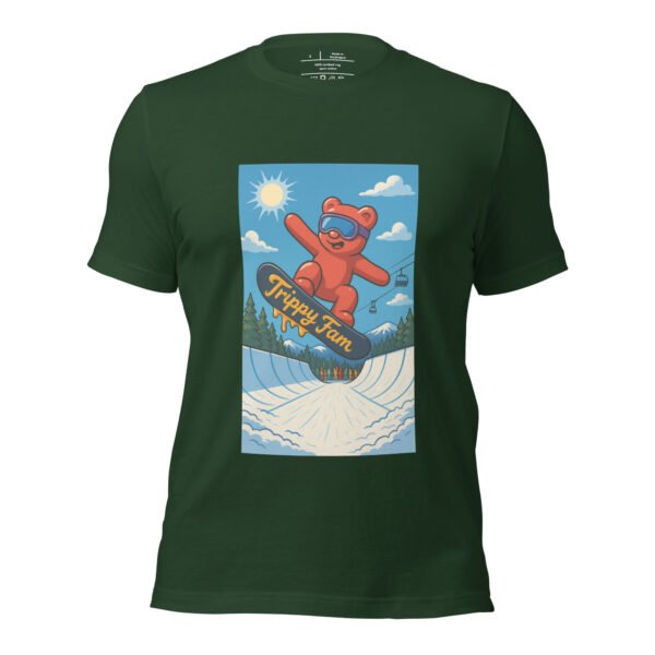 Trippy Bear Snowboard Tee | Psychedelic Ski & Snowboard Shirt - Image 13
