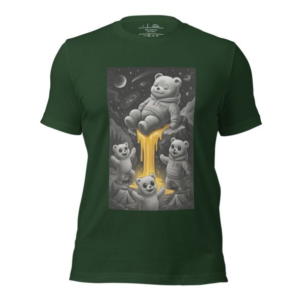 Cosmic Honey Bear Tee | Trippy Space Graphic Shirt - Image 10