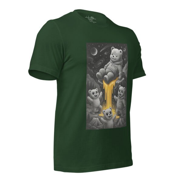 Cosmic Honey Bear Tee | Trippy Space Graphic Shirt - Image 11