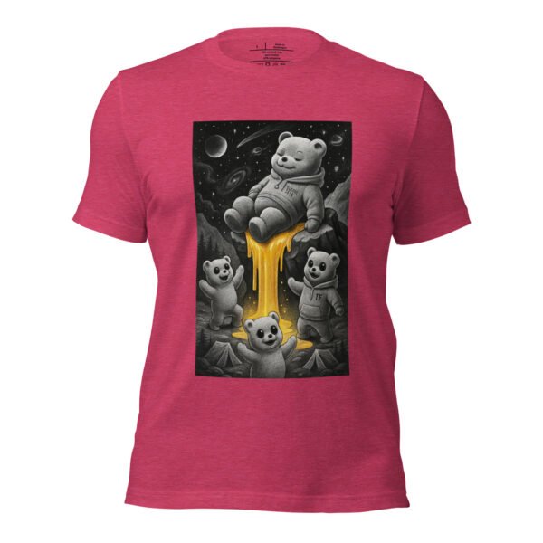 Cosmic Honey Bear Tee | Trippy Space Graphic Shirt - Image 13
