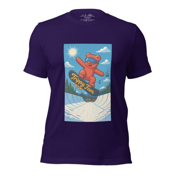Trippy Bear Snowboard Tee | Psychedelic Ski & Snowboard Shirt - Image 7