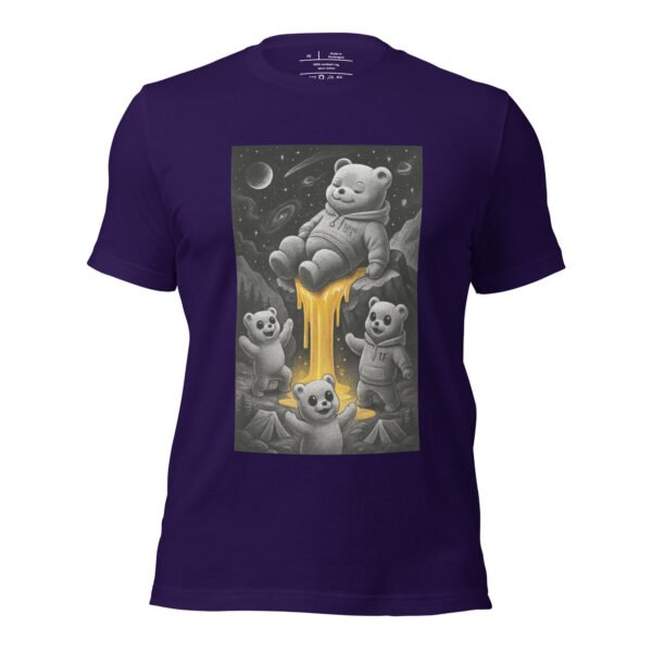 Cosmic Honey Bear Tee | Trippy Space Graphic Shirt - Image 7