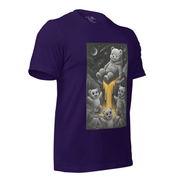 Cosmic Honey Bear Tee | Trippy Space Graphic Shirt - Image 9