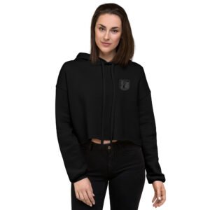 Cosmic Honey Bear Crop Hoodie | Women’s Trippy Streetwear