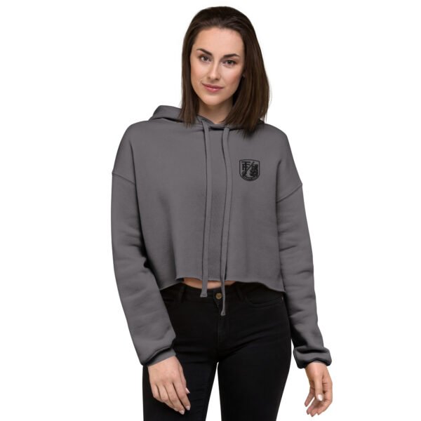 Cosmic Honey Bear Crop Hoodie | Women’s Trippy Streetwear - Image 7