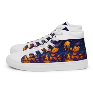Women’s Cosmic Planet high top canvas shoes
