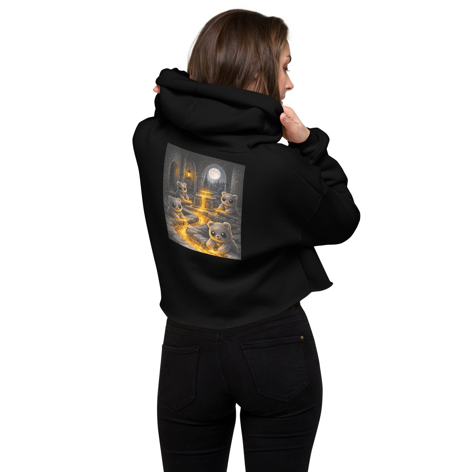 Castle Honey River Woman's Crop Hoodie - Image 9